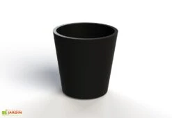 Jardinière En Béton Fibré Conik 40 – Ø 40 Cm -Outils De Jardinage jardiniere beton fibre conik 40 noir
