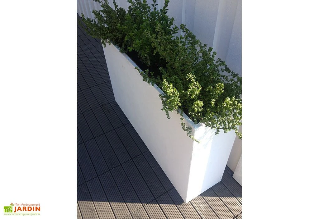 Jardinière En Béton Fibré SKUARE 100 (100x25) 3 Jardinière En Béton Fibré SKUARE 100 (100x25)