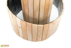 Spirale Aromatique – Jardinière En Bois De Mélèze Ø55 Cm -Outils De Jardinage jardiniere bois meleze spirale aromatique 55cm