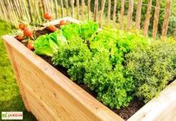 Jardinière En Bois De Mélèze Bac Potager 170 X 90 X 84 Cm -Outils De Jardinage jardiniere bois potager 170x84cm
