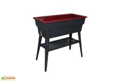 Jardinière Calipso Maxi 40L Double Paroi + Réserve D'Eau H80cm -Outils De Jardinage jardiniere calipso maxi 40 l cerise