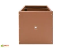 Jardinière Rectangulaire En Métal Thermolaqué Couleur Rouille 11 Jardinière Rectangulaire En Métal Thermolaqué Couleur Rouille -Outils De Jardinage jardiniere cote logo