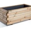 Bac à Fleurs Stockholm 50 Rectangulaire (100x50x43) -Outils De Jardinage jardiniere en bois stockolm 80 jardipolys 1