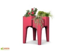 Jardinière Design Kiga M 4 Bacs Fraise -Outils De Jardinage jardiniere kiga polypropylene m fraise 3