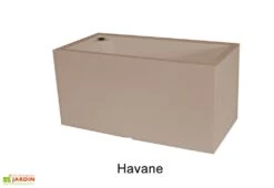 Jardinière Rectangulaire En Polyéthylène Atlantis 100 Cm (pls Coloris) -Outils De Jardinage jardiniere plastique rotomoule double paroi 100cm couleurs 2