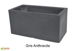 Jardinière Rectangulaire En Polyéthylène Atlantis 100 Cm (pls Coloris) -Outils De Jardinage jardiniere plastique rotomoule double paroi 100cm couleurs 4