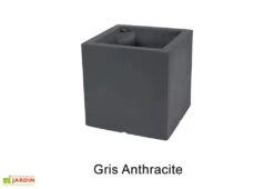 Jardinière Carrée En Polyéthylène Atlantis 40 Cm (pls Coloris) -Outils De Jardinage jardiniere plastique rotomoule double paroi 39cm couleurs 1