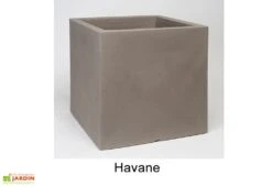 Jardinière Carrée En Polyéthylène Atlantis 40 Cm (pls Coloris) -Outils De Jardinage jardiniere plastique rotomoule double paroi 39cm couleurs 3