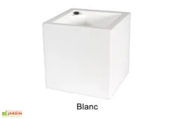 Jardinière Carrée En Polyéthylène Atlantis 50 Cm (pls Coloris) -Outils De Jardinage jardiniere plastique rotomoule double paroi 49cm couleurs 2