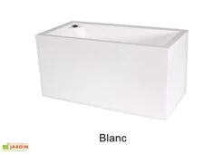 Jardinière Rectangulaire En Polyéthylène Atlantis 80 Cm (pls Coloris) -Outils De Jardinage jardiniere plastique rotomoule double paroi 80cm couleurs 2