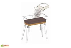 Jardinière Calipso Maxi Basic 40L + Pieds Amovibles – Grise -Outils De Jardinage jardiniere polypropylene 40l pieds amovibles calipso maxi basic