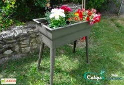 Jardinière Calipso Maxi Basic 40L + Pieds Amovibles – Taupe -Outils De Jardinage jardiniere polypropylene 40l pieds amovibles calipso maxi basic taupe 6