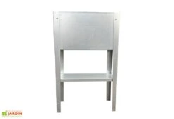 Jardinière Potager Sur Pieds En Acier Galvanisé - 50 X 20 X 80 Cm – Bords Droits -Outils De Jardinage jardiniere potager acier 1