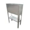 Jardinière Potager Sur Pieds En Acier Galvanisé - 50 X 20 X 80 Cm – Bords Droits -Outils De Jardinage jardiniere potager bords droits