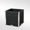 Jardinière En Résine Tressée Cube 46x46x46cm (l,l,h) -Outils De Jardinage jardiniere resine tressee carre 1