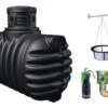 Garantia Cuve Enterrée Kit Récupérateur D'Eau Compact Confort 4Rain 1600 L -Outils De Jardinage kit cuve enterree recuperateur eau 4rain garantia 1600l