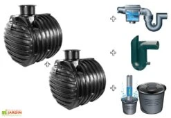 Kit Cuve Recuperateur Eau Enterree 12000 L