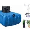 Garantia Cuve Enterrée Plate Kit Récupérateur D'Eau Flat Confort 1500 L -Outils De Jardinage kit recuperateur eau enterre cuve plate 1500l
