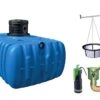 Garantia Cuve Enterrée Plate Kit Récupérateur D'Eau Flat Confort 3000 L -Outils De Jardinage kit recuperateur eau enterre cuve plate 3000l