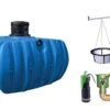 Garantia Cuve Enterrée Plate Kit Récupérateur D'Eau Flat Confort 5000 L -Outils De Jardinage kit recuperateur eau enterre cuve plate 5000l