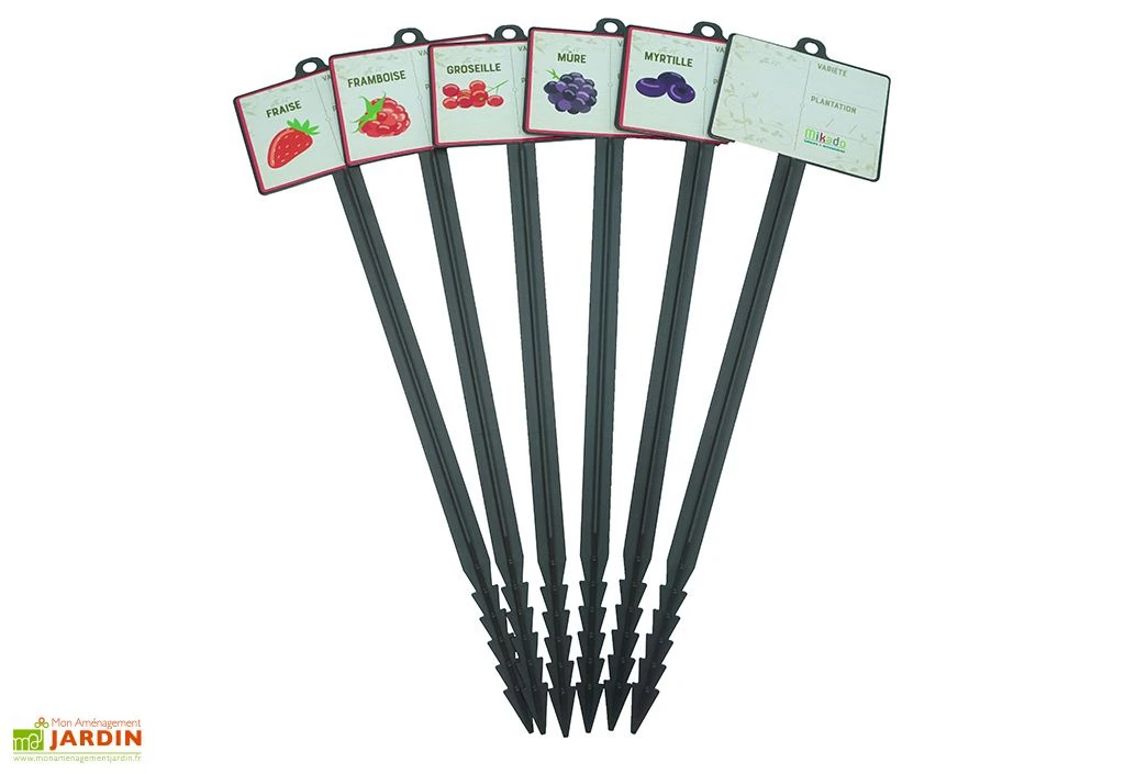 Mikado Lot De 6 Jalons Pour Semis Fruits Avec étiquettes – 45 Cm 3 Mikado Lot De 6 Jalons Pour Semis Fruits Avec étiquettes – 45 Cm