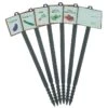 Mikado Lot De 6 Jalons Pour Semis Légumes Estivaux Avec étiquettes – 45 Cm -Outils De Jardinage lot 6 jalons pour semis legumes estivaux