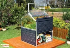 Mini Serre De Jardin En Aluminium Et Polycarbonate Plant Inn (118 X 118 Cm) -Outils De Jardinage mini serre jardin aluminium polycarbonate plant inn 118 x 118 cm 2