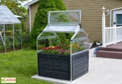 Mini Serre De Jardin En Aluminium Et Polycarbonate Plant Inn (118 X 118 Cm) -Outils De Jardinage mini serre jardin aluminium polycarbonate plant inn 118 x 118 cm 3