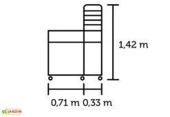 Mini Serre De Jardin Table à Jardiner – Juliana Vertical -Outils De Jardinage mini serre jardin table jardinage verre trempe aluminium juliana vertical 4