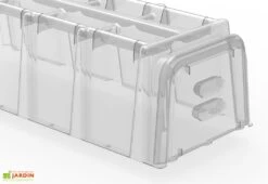 Serre De Jardin Tunnel De Forçage : Bases + Embouts + Piquets (105 X 39 X 30 Cm) -Outils De Jardinage mini serre tunnel forcage mvi modulo 40 2