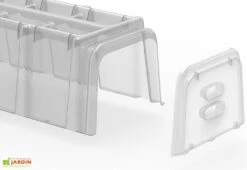 Serre De Jardin Tunnel De Forçage : Bases + Embouts + Piquets (105 X 39 X 30 Cm) -Outils De Jardinage mini serre tunnel forcage mvi modulo 40 3