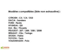 Bâche De Protection Pour Voiture Citadine Easy Protect Car -Outils De Jardinage modeles compatibles bache protection voiture citadine