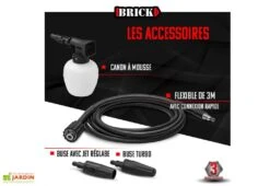 Nettoyeur Haute Pression électrique – 1700 W -Outils De Jardinage nettoyeur haute pression electrique 1700w brick accessoires