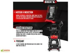 Nettoyeur Haute Pression à Induction – 2100 W -Outils De Jardinage nettoyeur haute pression electrique puissant 2100w brick