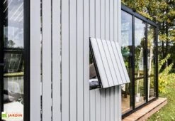 Serre De Jardin Bois Et Verre Trempé Avec Panneaux Occultants – Hibiscus -Outils De Jardinage panneau bois occultant serre verre stali