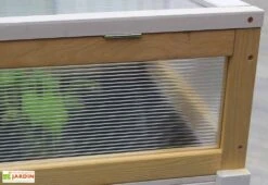 Axi Serre De Culture Sur Pieds En Bois Et Polycarbonate - 120 X 54 X 120 Cm -Outils De Jardinage parois polycarbonate serre sur pieds bois