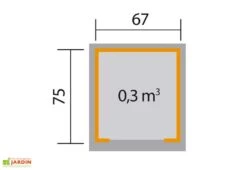 Abri Pour Robot Tondeuse En Bois D’épicéa 80 X 87 X 71 Cm -Outils De Jardinage plan abri robot tondeuse bois weka