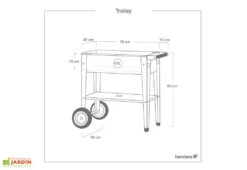 Jardinière Sur Pieds En Acier Avec Roues – Barcelona Liso -Outils De Jardinage plan dimensions carre jardin