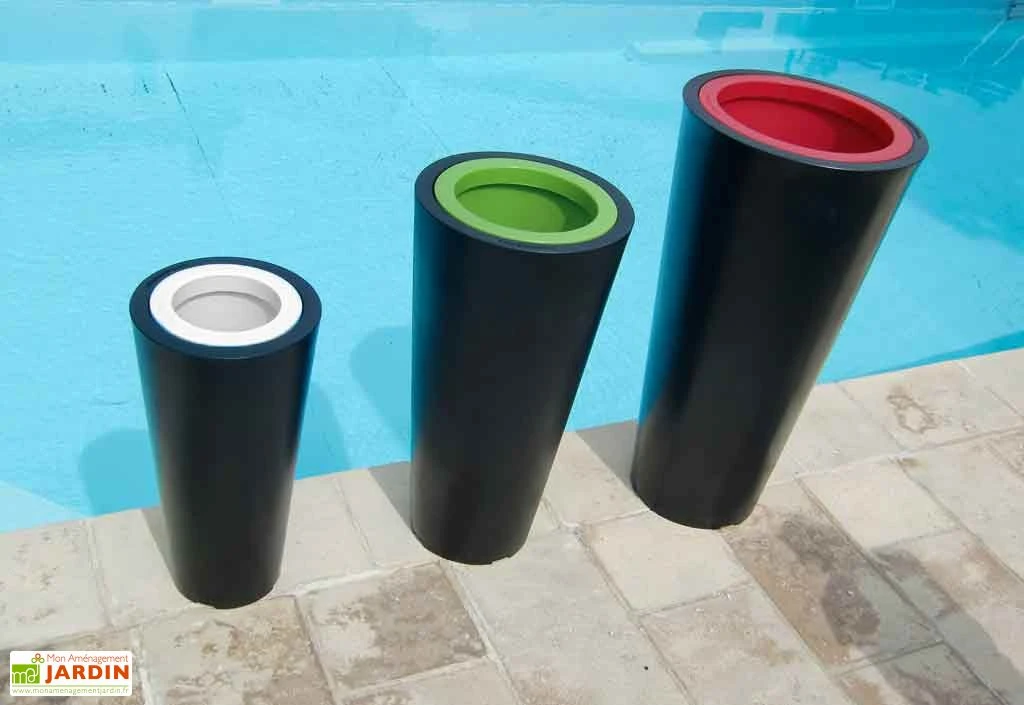 Pot De Fleurs En Plastique Colors Up M Simple Ou Double Paroi (Ø50/33 X 100 Cm) 4 Pot De Fleurs En Plastique Colors Up M Simple Ou Double Paroi (Ø50/33 X 100 Cm) – Image 2