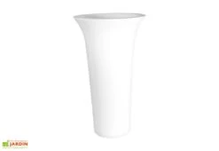 Pot De Fleurs En Polyéthylène Flos – Ø 48 X 85 Cm -Outils De Jardinage pot de fleurs blanc 1