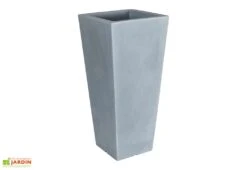 Pot De Fleurs En Polyéthylène Hydrus - 39 X 39 X 85 Cm -Outils De Jardinage pot de fleurs gris 3