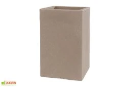 Pot De Fleurs En Polyéthylène Atlantis – 30 X 30 X 47 Cm -Outils De Jardinage pot de fleurs tabac 3