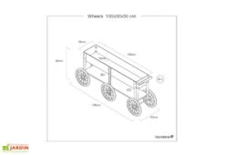 Jardinière En Acier à Roulettes - Wheels -Outils De Jardinage potager chariot plan
