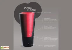 Pot De Fleurs En Plastique Colors Open L Simple Ou Double Paroi (Ø120 X 120 Cm) -Outils De Jardinage pots colors double paroi schema 1 1