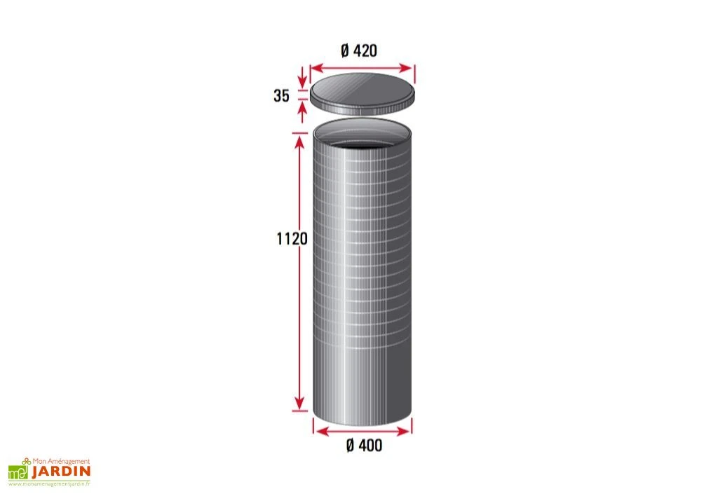 Puits En Polyéthylène à Enterrer 140 L 5 Puits En Polyéthylène à Enterrer 140 L – Image 3