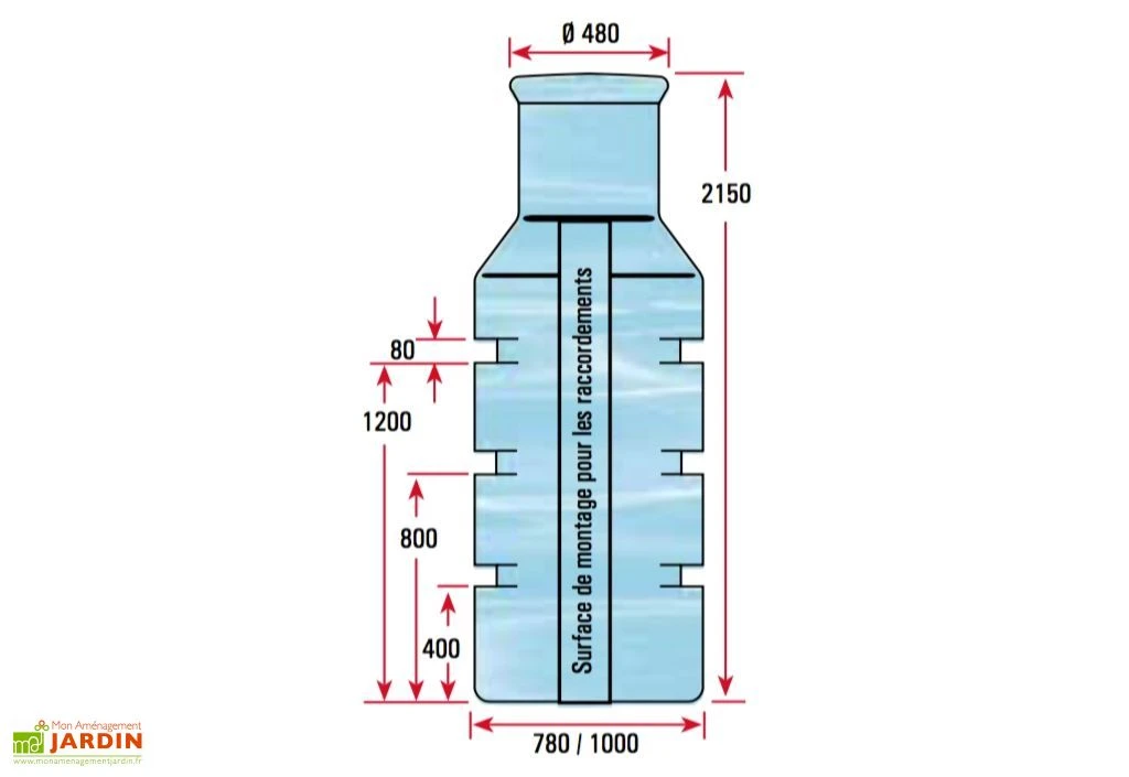 Puits En Polyéthylène à Enterrer 900 L 6 Puits En Polyéthylène à Enterrer 900 L – Image 4