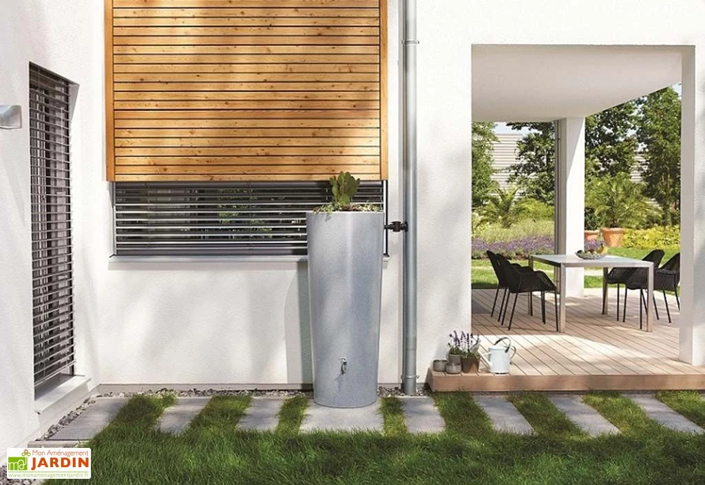 Garantia Cuve Récupération D'Eau Pluie 2 En 1 Stone Silver 350L 3 Garantia Cuve Récupération D'Eau Pluie 2 En 1 Stone Silver 350L