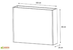 Jardinière En Métal Avec 3 Niveaux De Contenance - 100 X 25 X 80 Cm 8 Jardinière En Métal Avec 3 Niveaux De Contenance - 100 X 25 X 80 Cm -Outils De Jardinage schema dimensions jardiniere hg