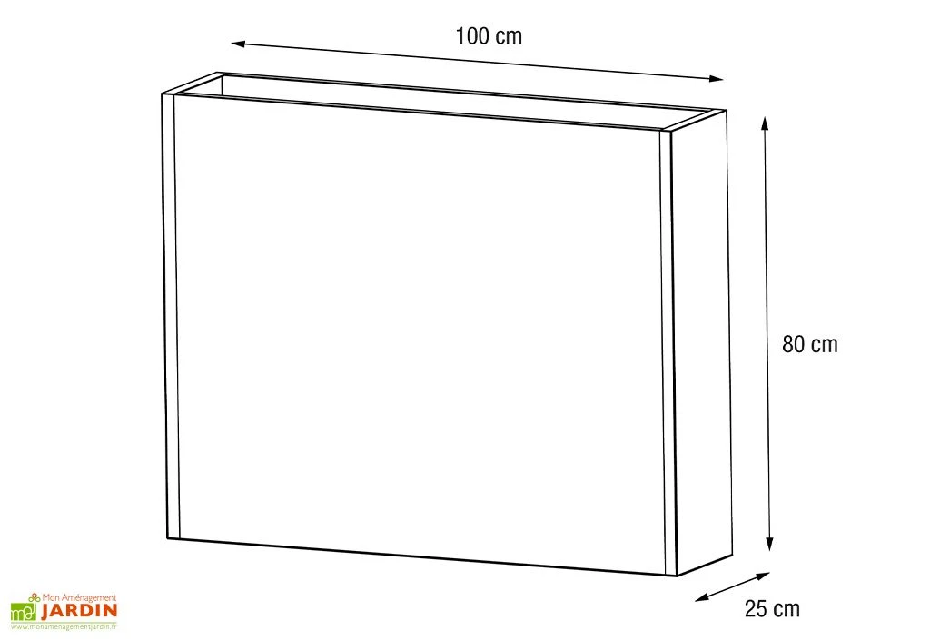 Jardinière En Métal Avec 3 Niveaux De Contenance - 100 X 25 X 80 Cm 5 Jardinière En Métal Avec 3 Niveaux De Contenance - 100 X 25 X 80 Cm – Image 3