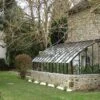 Serre Adossée Ancienne En Aluminium Et Verre Trempé 4mm Chambord 455x280 -Outils De Jardinage serre ancienne en aluminium et verre trempe 4mm chambord 455x280 1